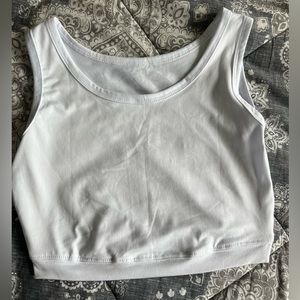white crop top